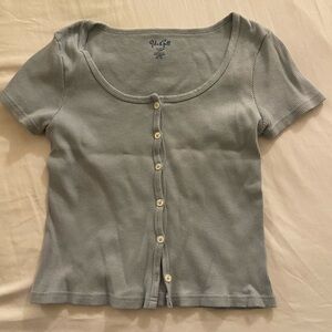 Brandy Melville crop top baby blue